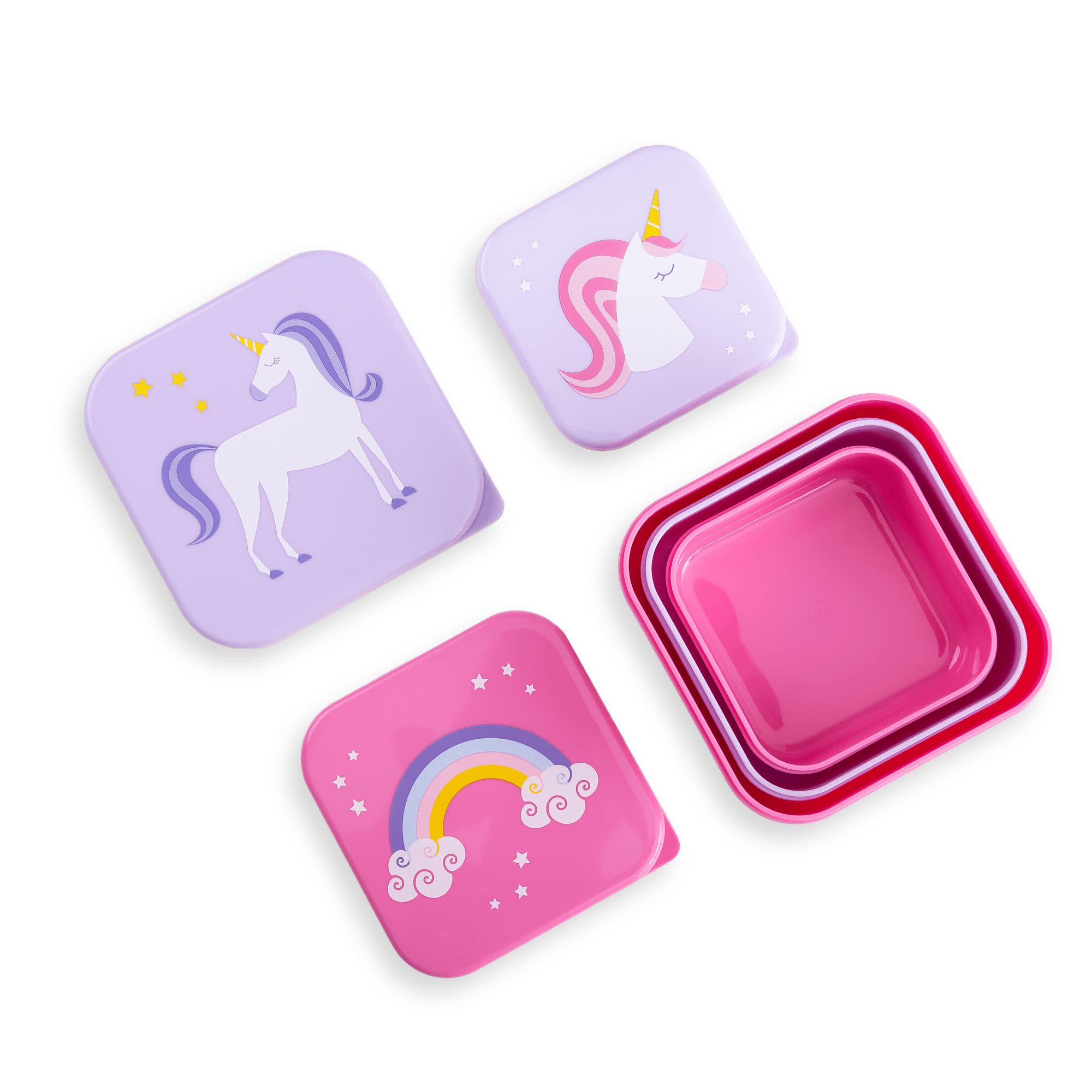 Unicorn Nested Snack Containers