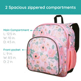 Floral Watercolor 12 Inch Backpack