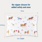 Horses 100% Cotton Percale Pillowcase