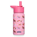 Horses 14 oz Steel Water Bottle