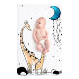 Fitted Mini Crib Sheet - Giraffe & A Calf