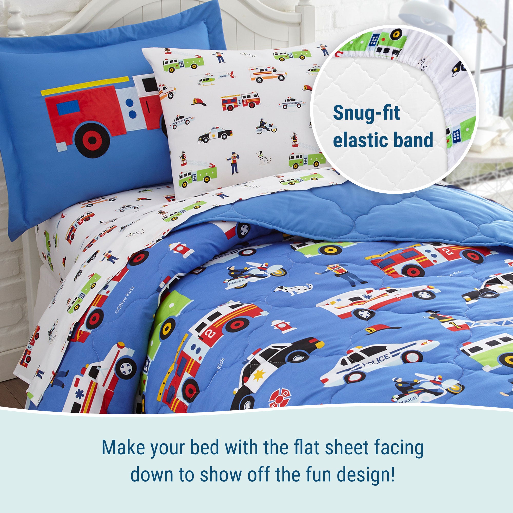 Heroes 5 pc Microfiber Bed in a Bag - Twin