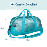 Blue Glitter Overnighter Duffel Bag