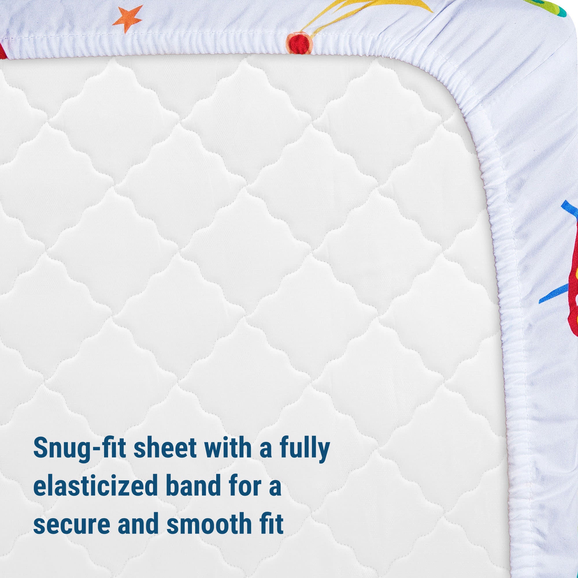 Out of this World Microfiber Fitted Crib Sheet