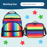 Rainbow Stripe 18 oz Steel Water Bottle