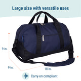 Whale Blue Overnighter Duffel Bag