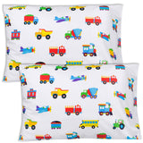 Trains, Planes & Trucks 100% Cotton Percale Pillow Cases - 2 pack