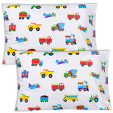 Trains, Planes & Trucks 100% Cotton Percale Pillow Cases - 2 pack