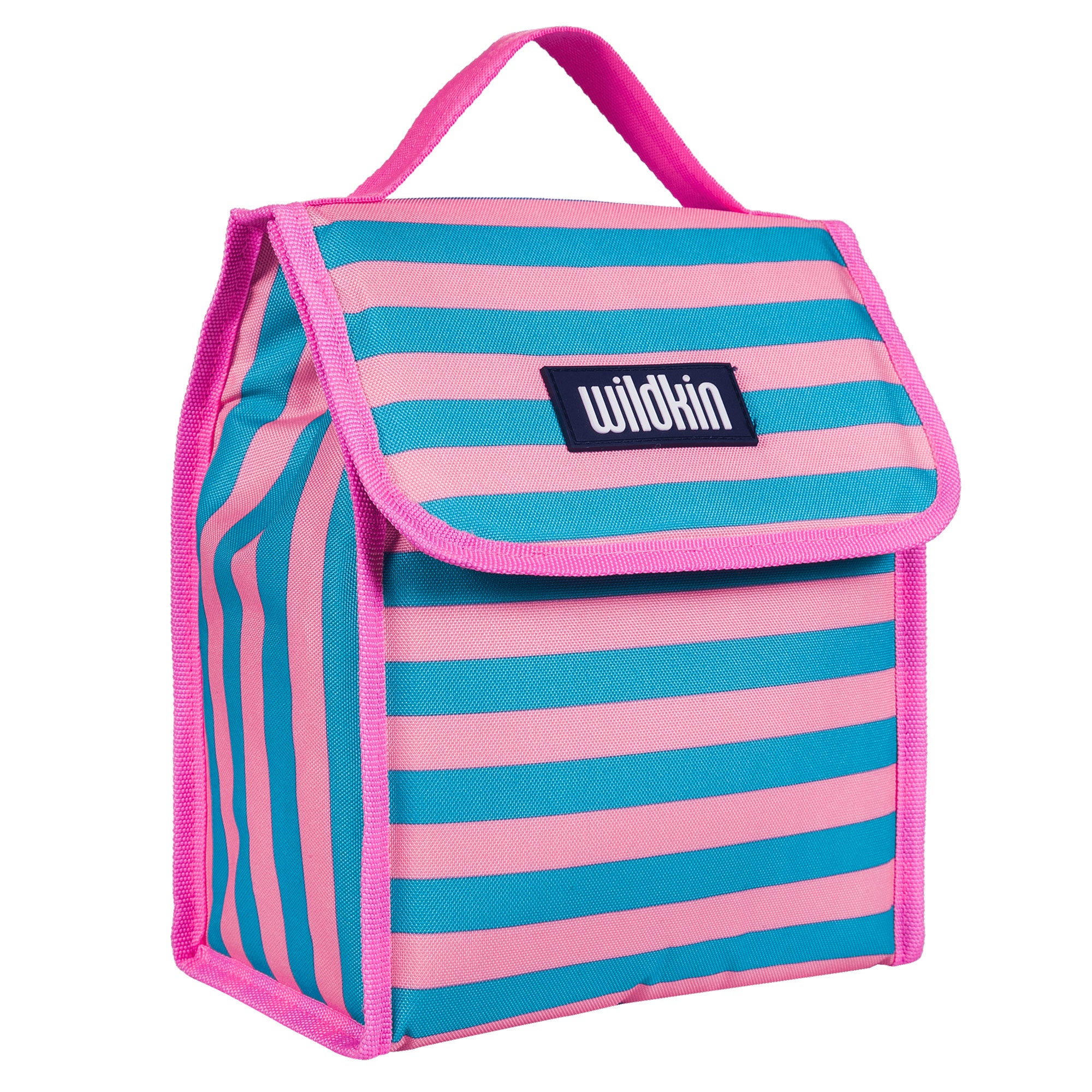 Pink Stripes Lunch Bag