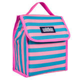 Pink Stripes Lunch Bag
