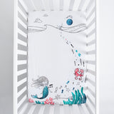 Fitted Mini Crib Sheet - Moonlight Mermaid