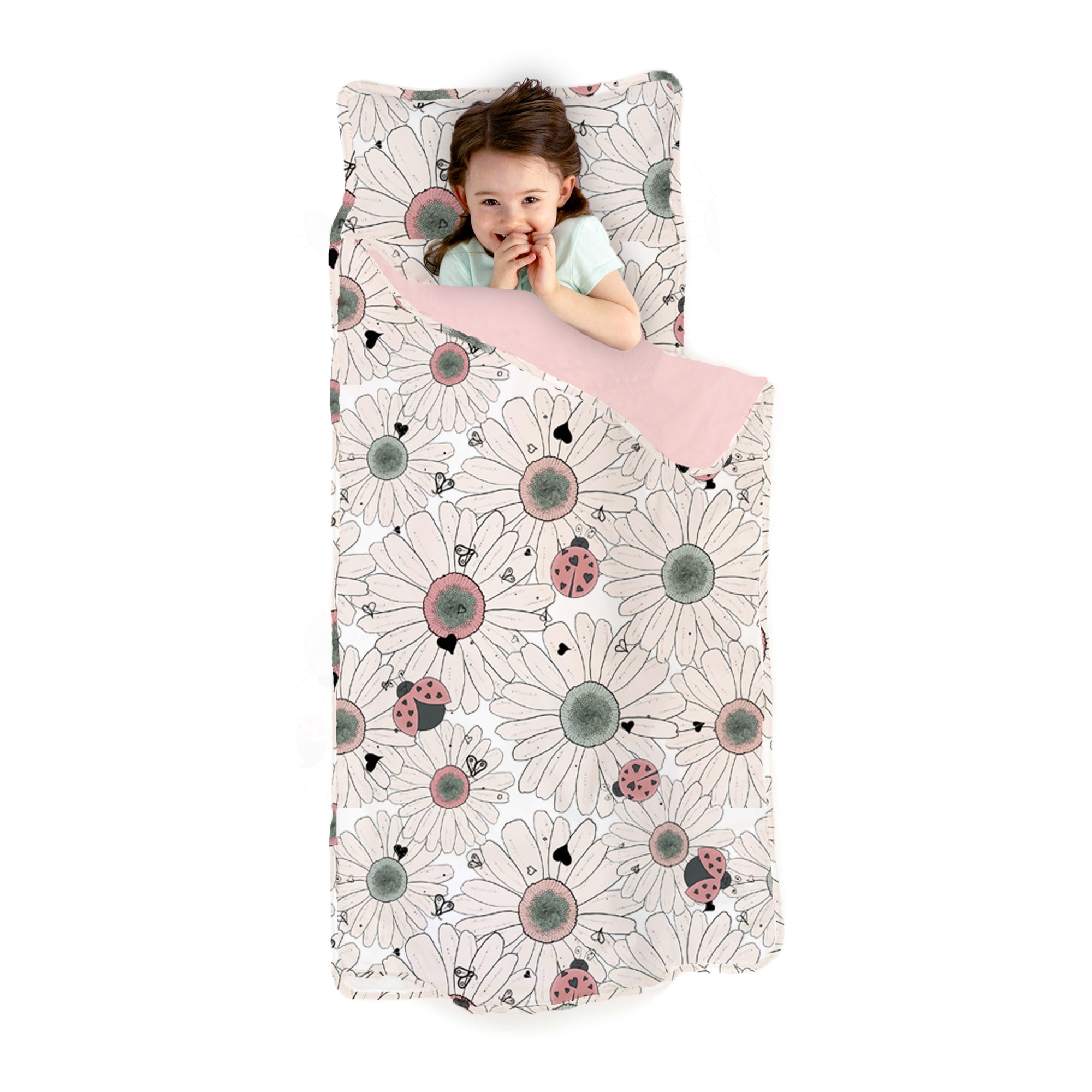 Extra Long Toddler Nap Mat - Floral, Daisy Bug