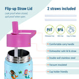 Mermaids 14 oz Steel Water Bottle