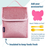 Pink Glitter Lunch Bag