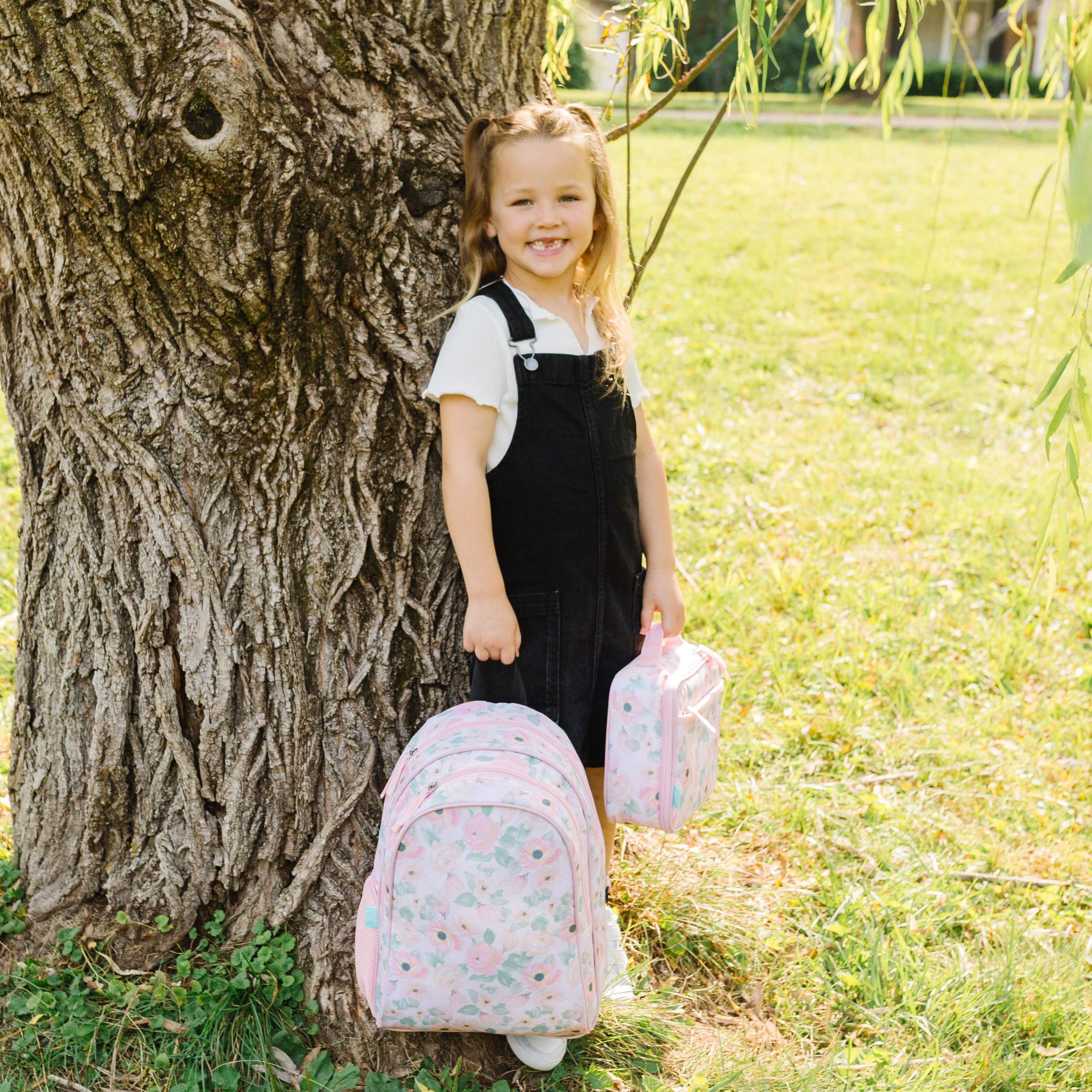 Floral Watercolor 15 Inch Backpack