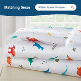 Jurassic Dinosaurs 100% Cotton Flannel Pillowcase - Standard