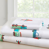 Transportation 100% Cotton Percale Sheet Set
