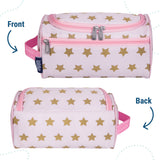 Pink and Gold Stars Toiletry Bag
