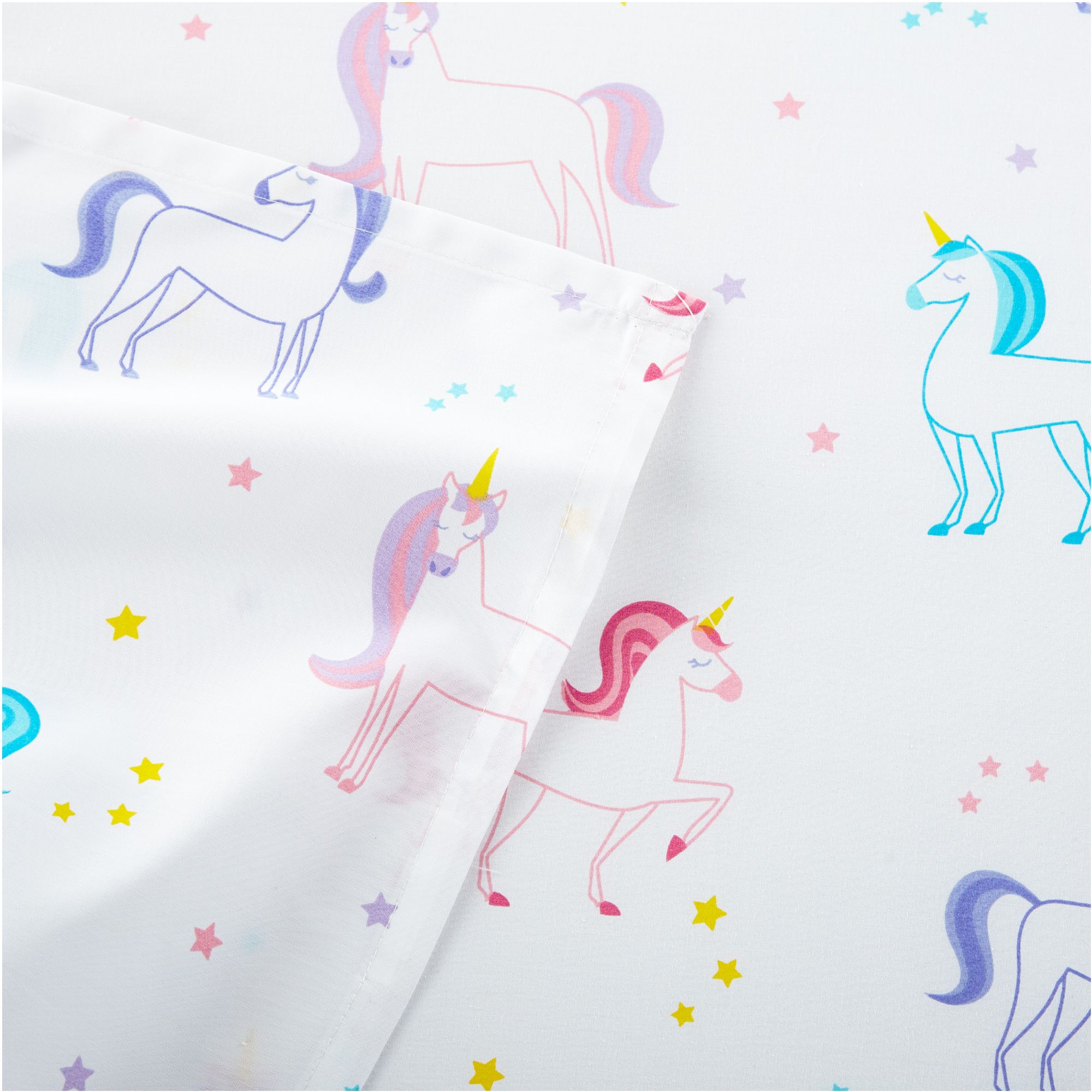 Unicorn 100% Cotton Percale Sheet Set