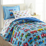 Trains, Planes & Trucks 100% Cotton Flannel Pillow Cases - 2 pack