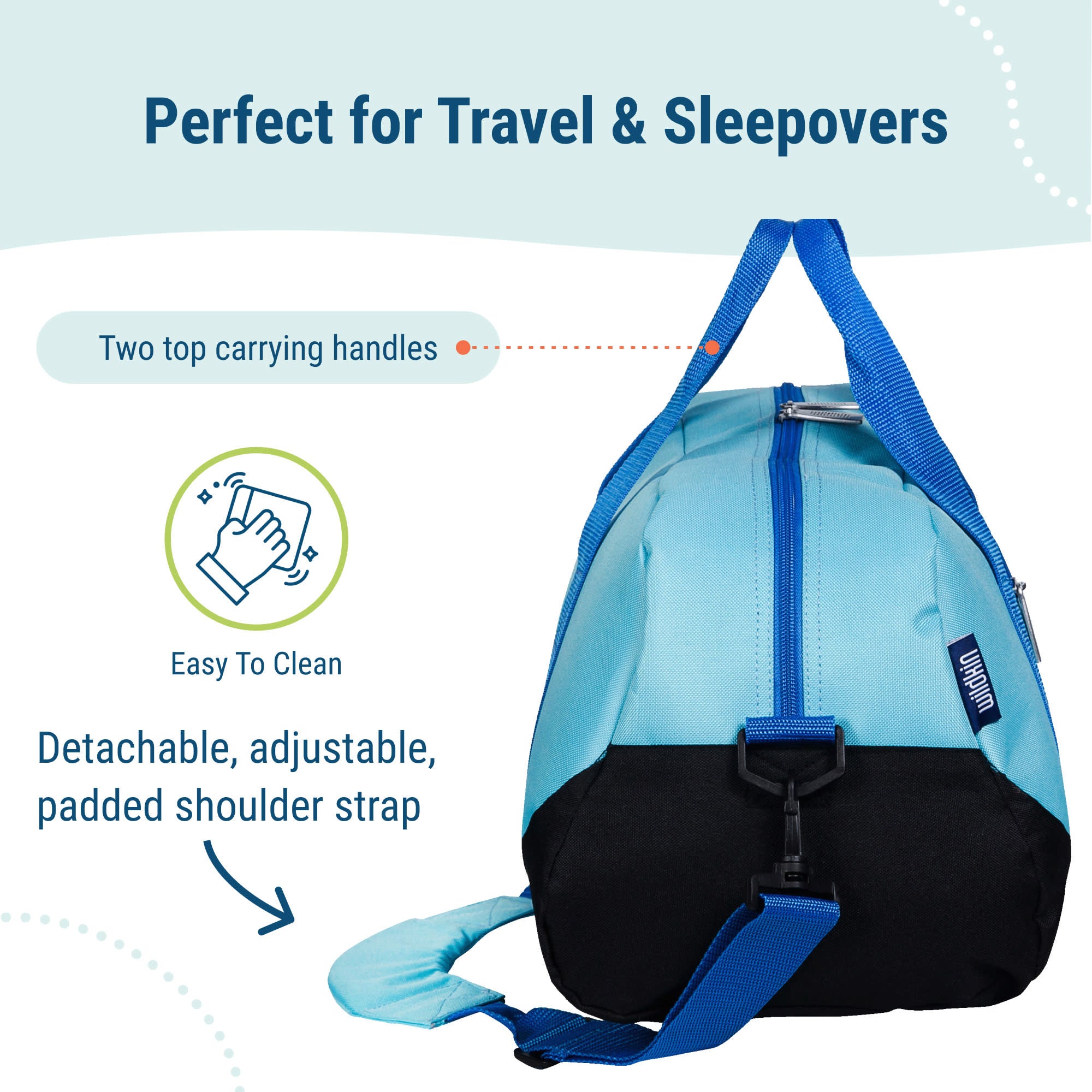 Aqua Overnighter Duffel Bag