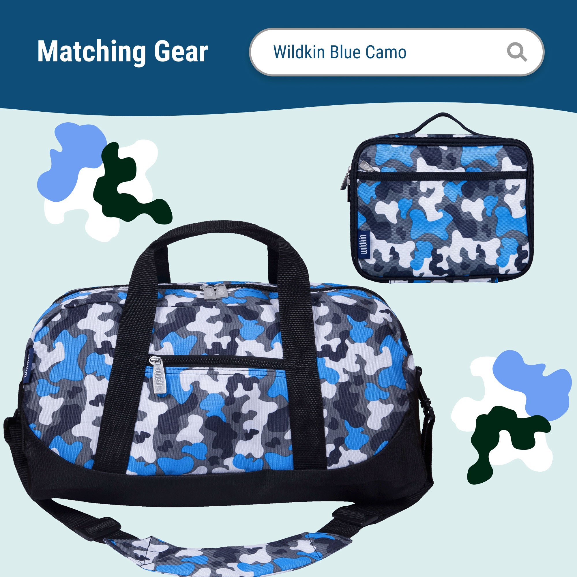 Blue Camo Backpack