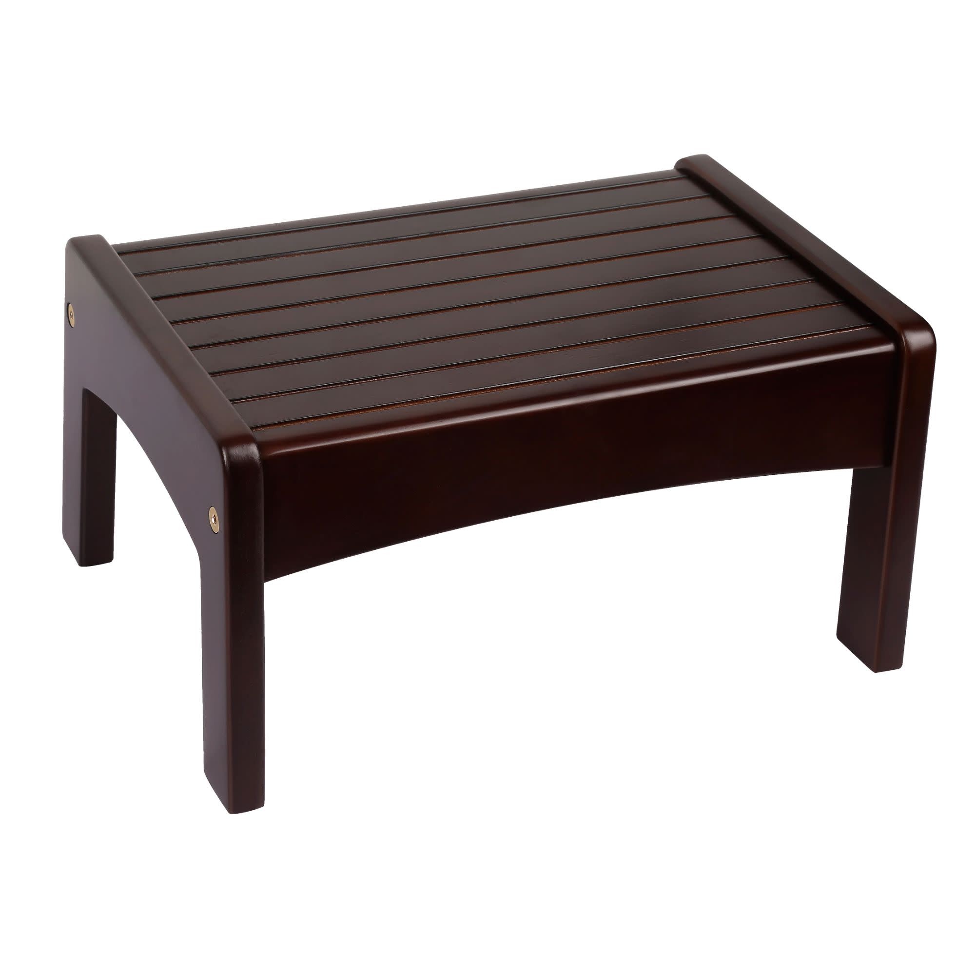 Slatted Step Stool - Espresso