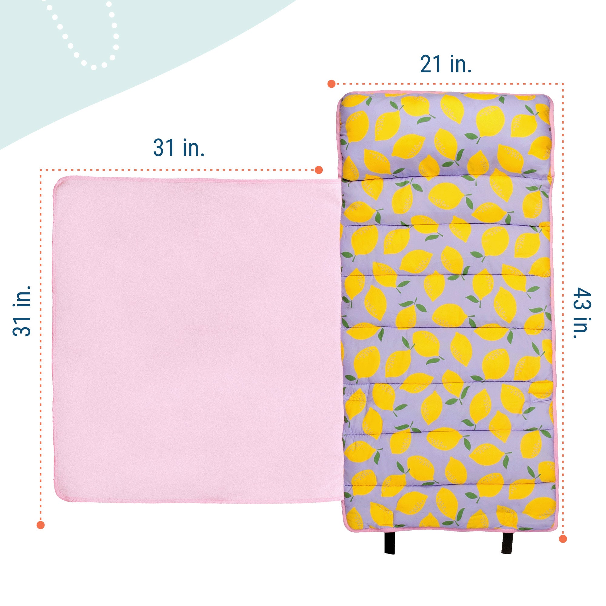 Lilac Lemonade Microfiber Toddler Nap Mat