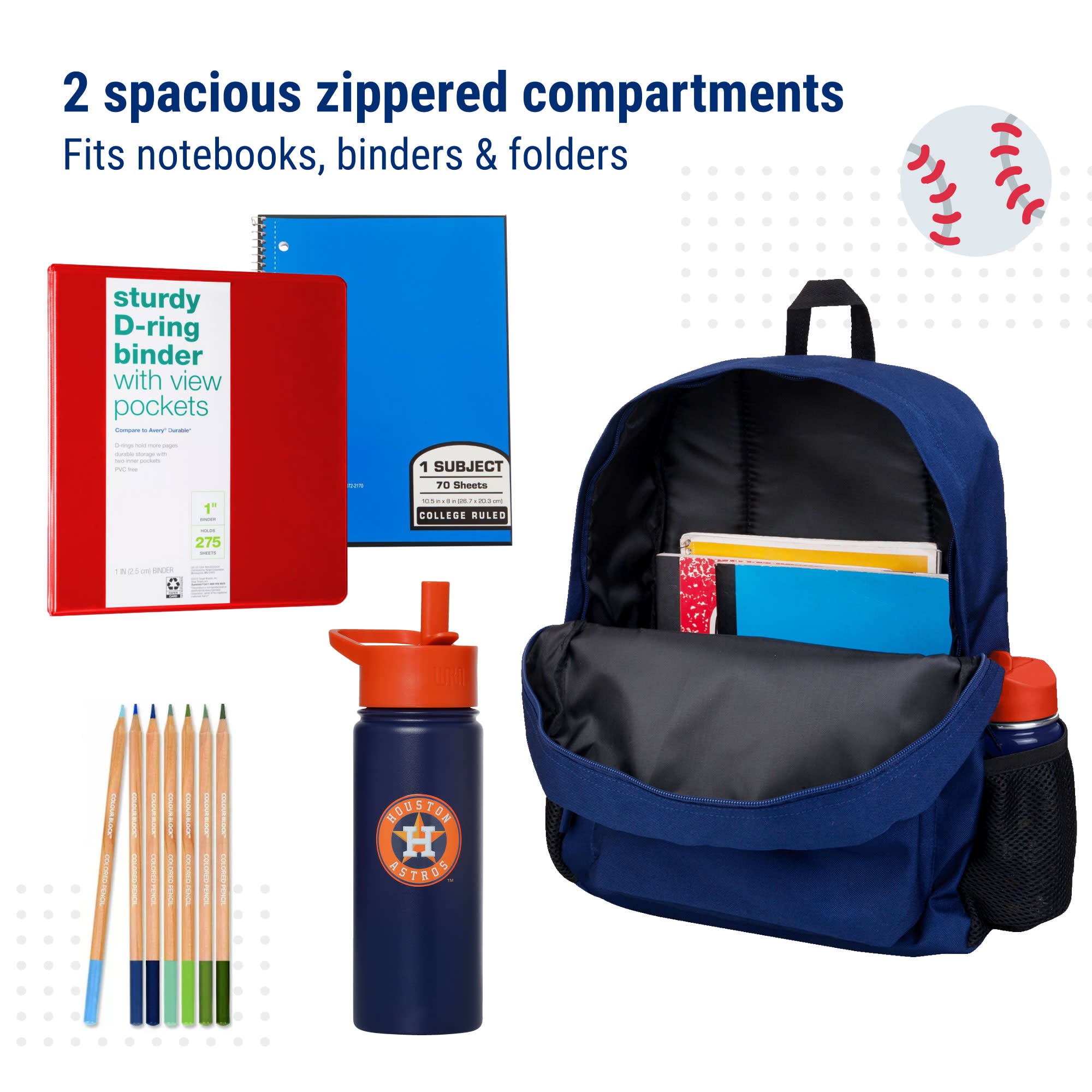 Houston Astros™ 16 Inch Backpack