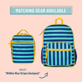 Blue Stripes Recycled Eco Lunch Bag