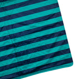Blue Stripes Plush Baby Blanket