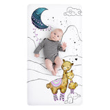 100% Cotton Fitted Crib Sheet - Llama and Mama