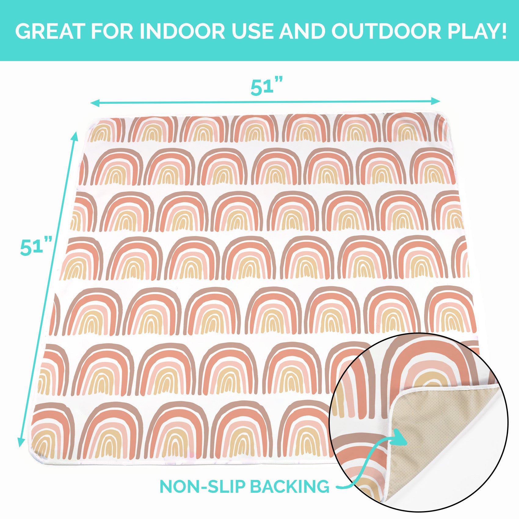 Baby Splat Mat - Boho Rainbow