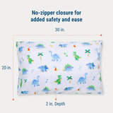 Dinosaur Land 100% Cotton Pillowcase - Standard