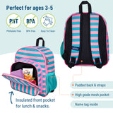 Pink Stripes 12 Inch Backpack