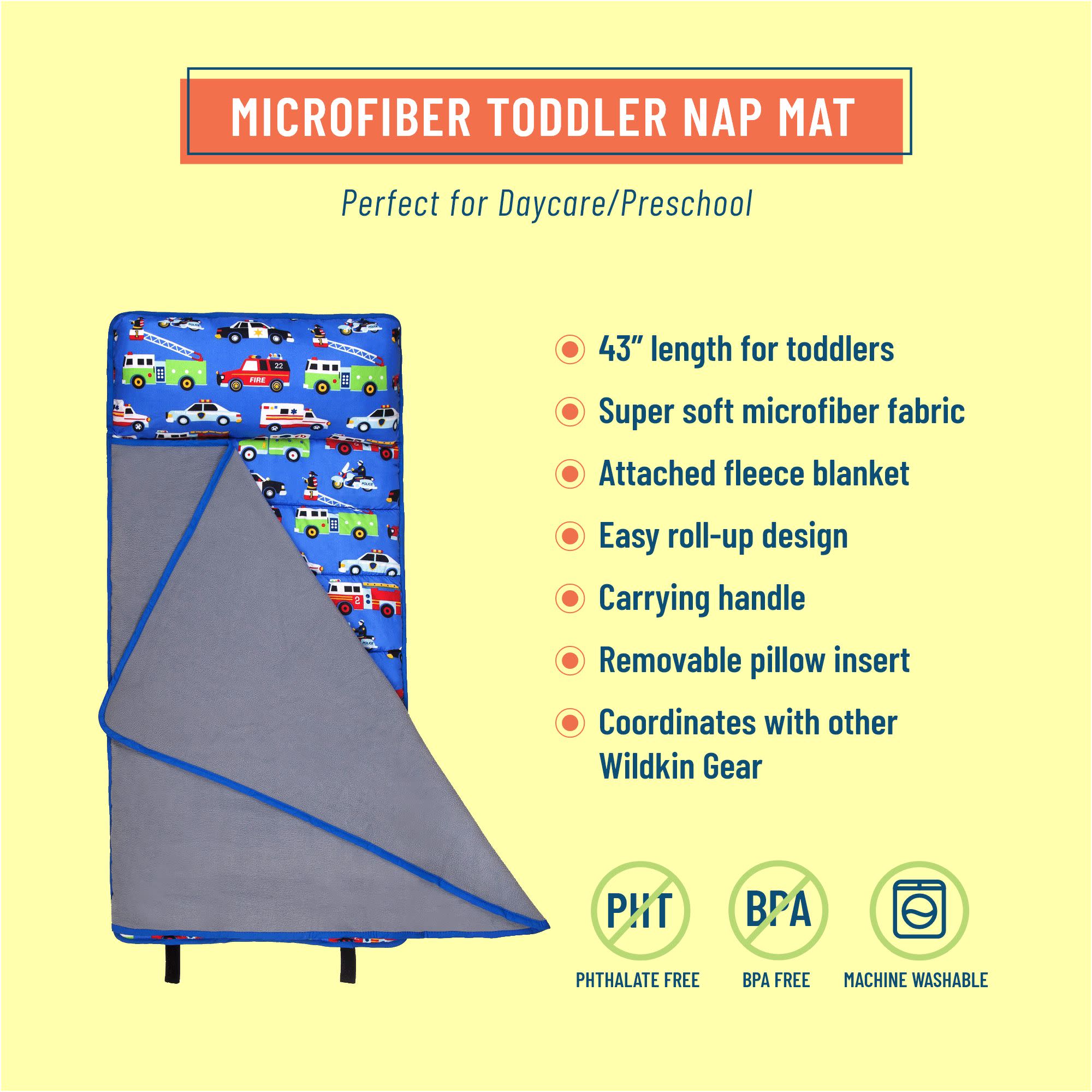 Heroes Microfiber Toddler Nap Mat