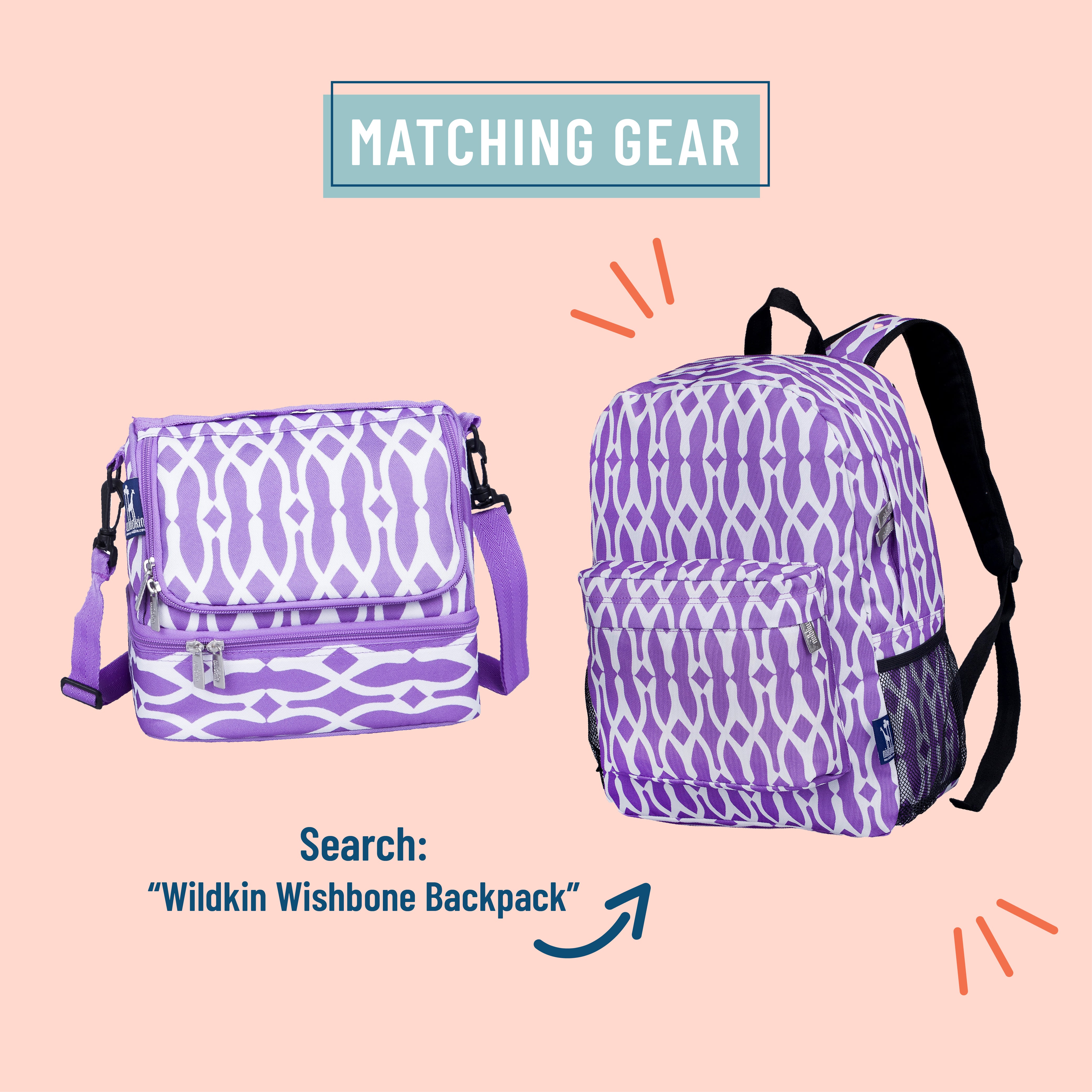 Wishbone Two Compartment Lunch Bag