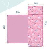 Rainbow Unicorns Plush Nap Mat