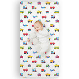 Trains, Planes & Trucks 100% Cotton Fitted Crib Sheet