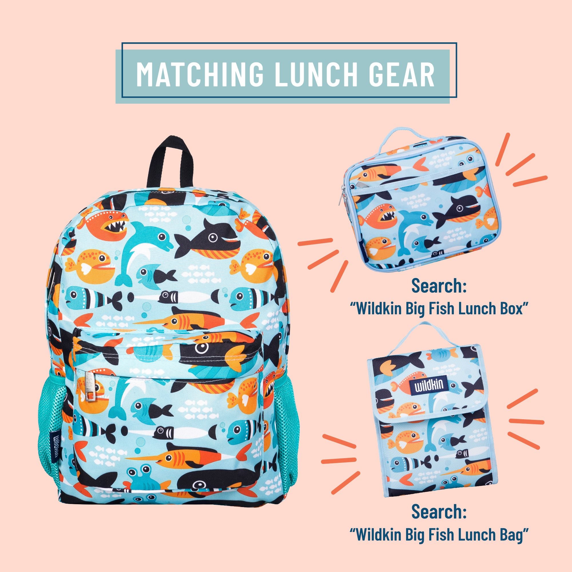 Big Fish 16 Inch Backpack