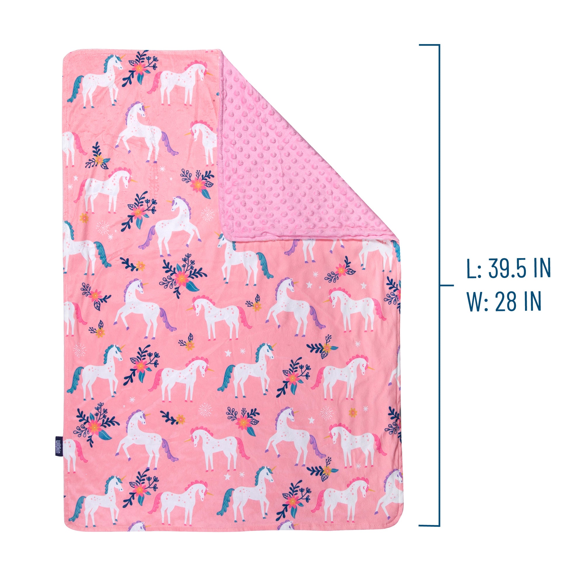 Magical Unicorns Velour Baby Blanket
