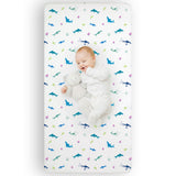 Shark Attack 100% Cotton Fitted Crib Sheet