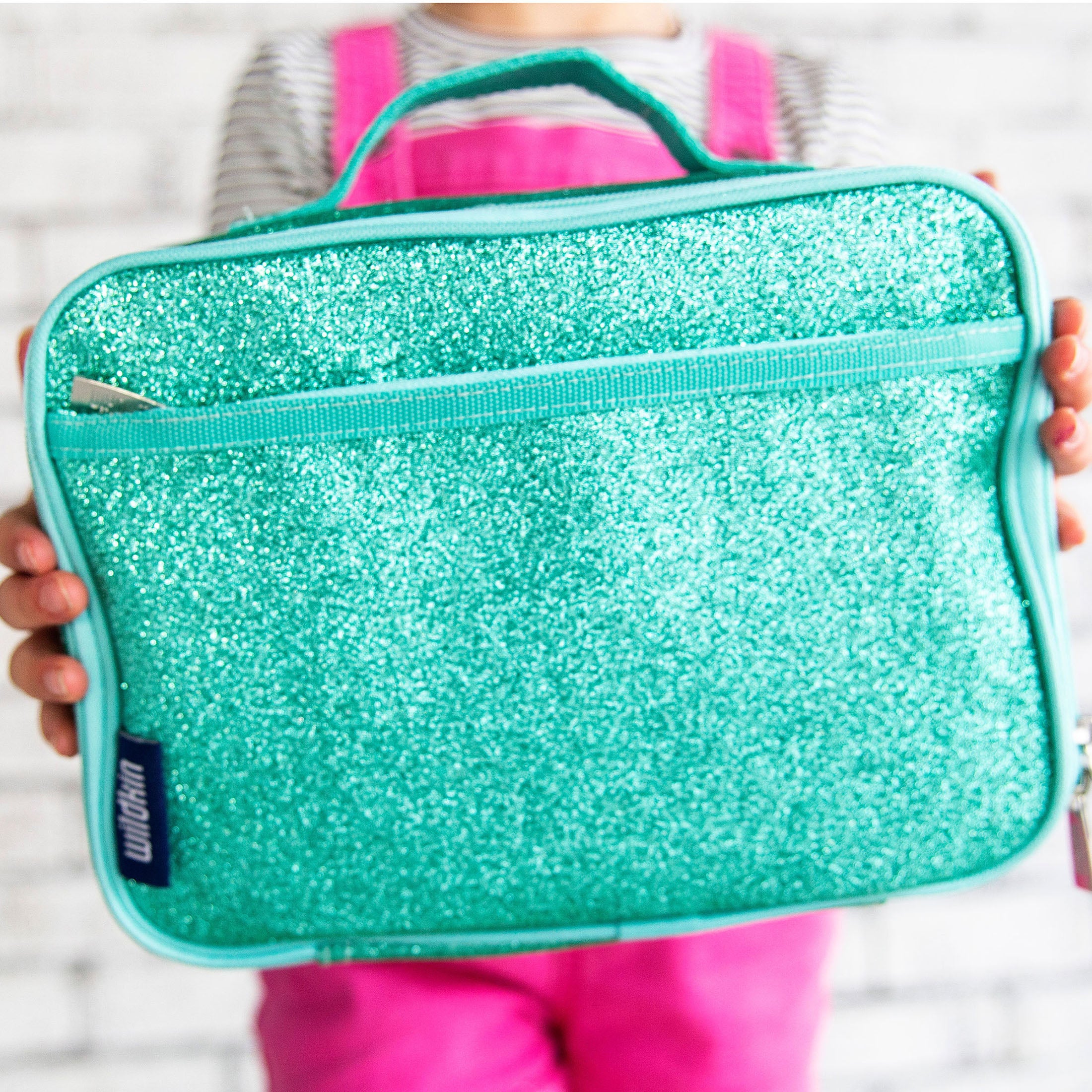 Blue Glitter Lunch Box