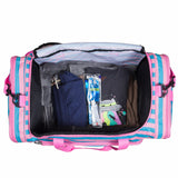 Pink Stripes Weekender Duffel Bag