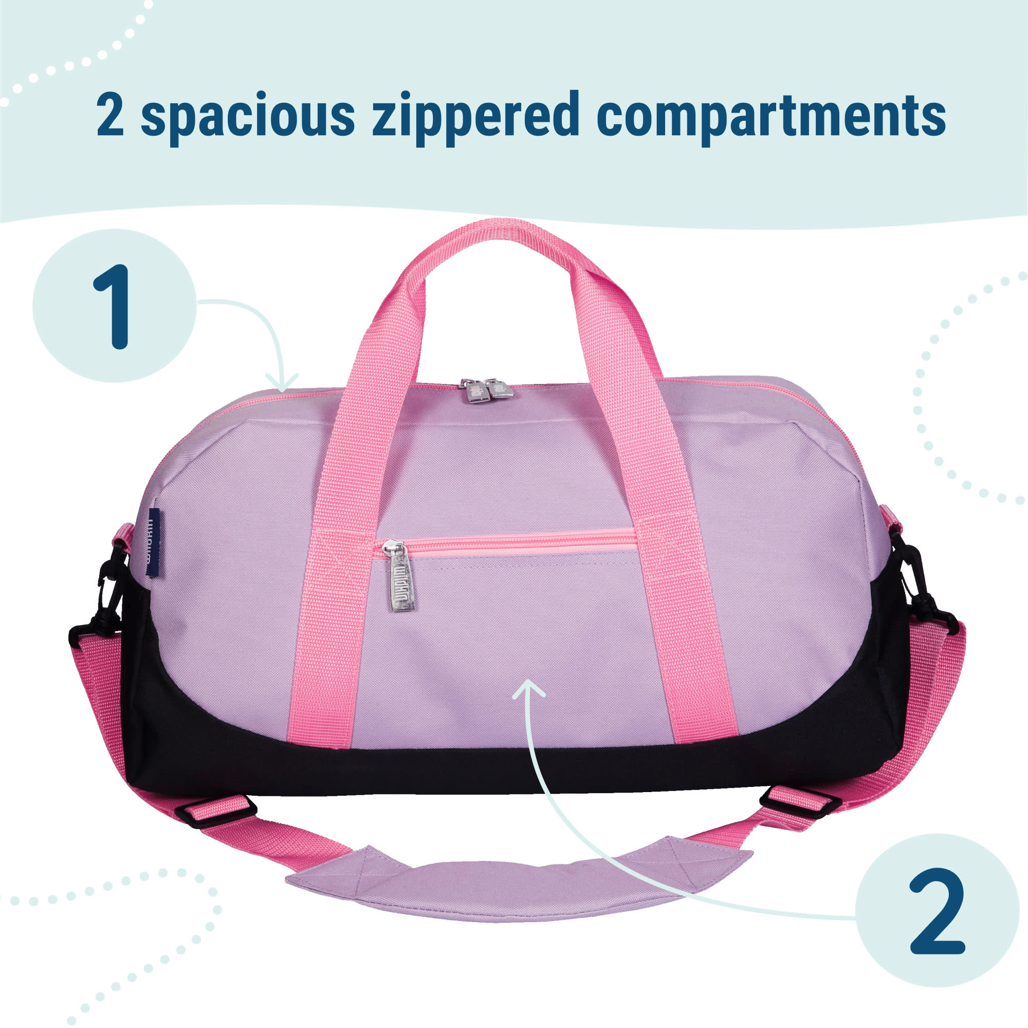 Lilac Overnighter Duffel Bag