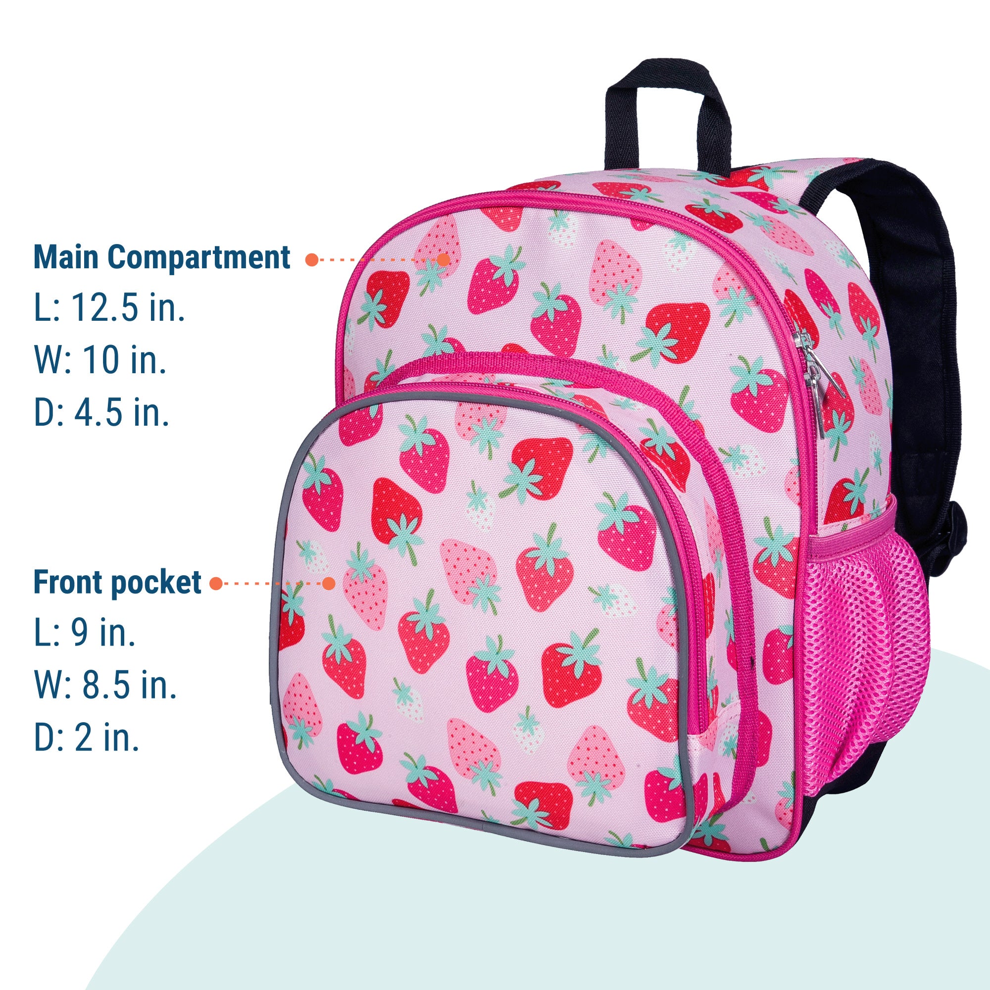 Strawberry Patch 12 Inch Backpack