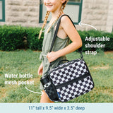 Black and White Checkered ECO Lunch Box