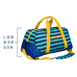 Blue Stripes Overnighter Duffel Bag
