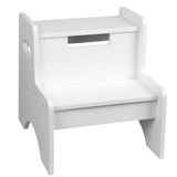 Two Step Stool - White