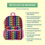 Rainbow Hearts Recycled Eco Backpack